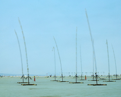 Field of wobbly LED sticks